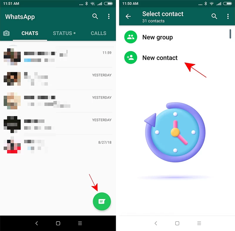 whatsapp dp downlaoder how to add contact